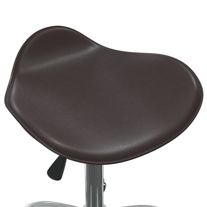 Sedia da Pranzo Girevole Marrone in Similpelle | homemem39