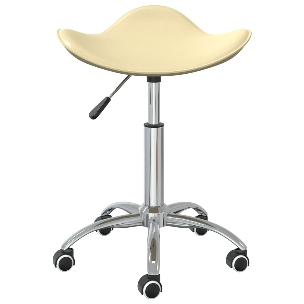 Sedia da Pranzo Girevole Crema in Similpelle | homemem39