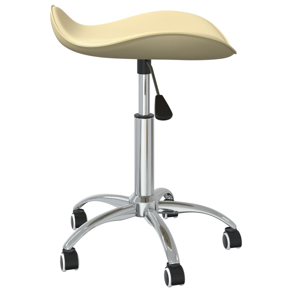 Sedia da Pranzo Girevole Crema in Similpelle | homemem39