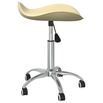 Sedia da Pranzo Girevole Crema in Similpelle | homemem39