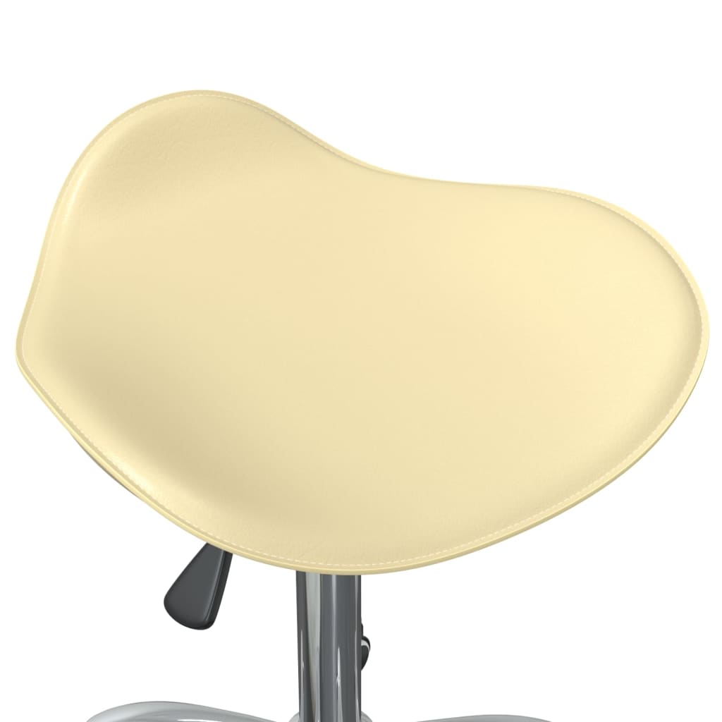 Sedia da Pranzo Girevole Crema in Similpelle | homemem39