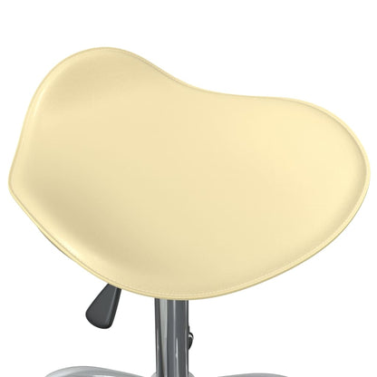 Sedia da Pranzo Girevole Crema in Similpelle | homemem39
