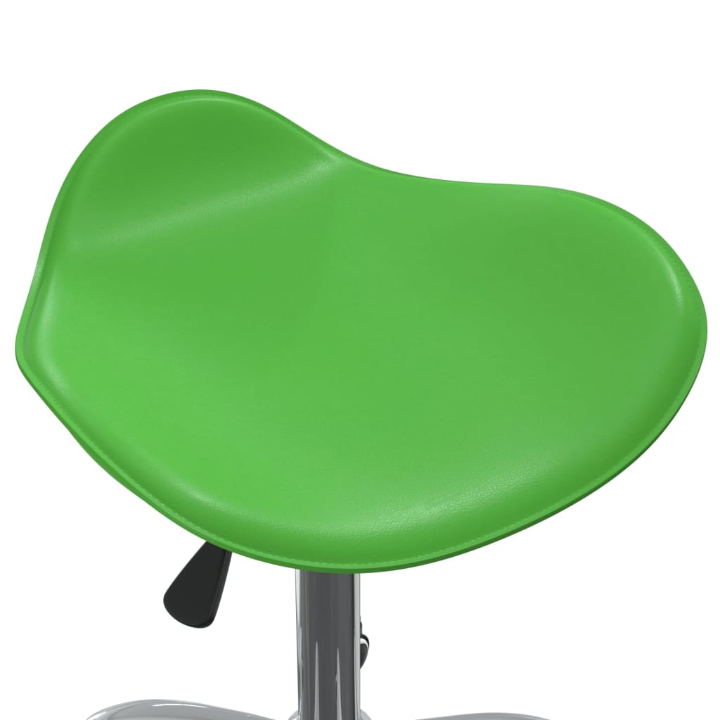 Sedia da Pranzo Girevole Verde in Similpelle | homemem39