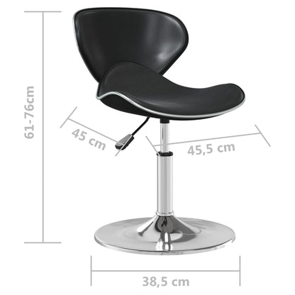 Sedia da Pranzo Nera in Similpelle | homemem39