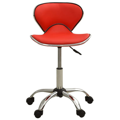 Sedia da Ufficio Rossa in Similpelle - homemem39
