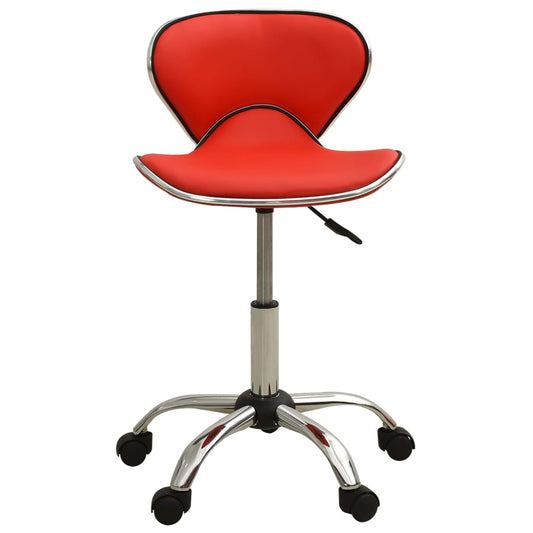 Sedia da Ufficio Rossa in Similpelle - homemem39