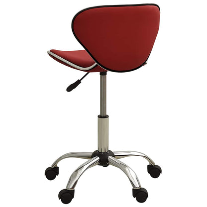 Sedia da Ufficio Rosso Vino in Similpelle