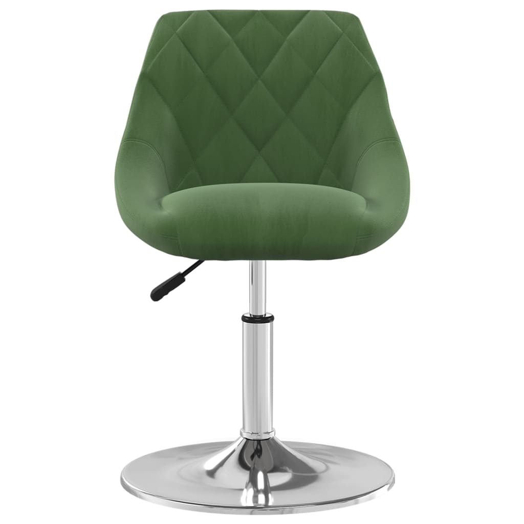 Sedie da Pranzo Girevoli 4 pz Verde Scuro in Velluto | homemem39