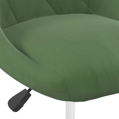 Sedie da Pranzo Girevoli 4 pz Verde Scuro in Velluto | homemem39