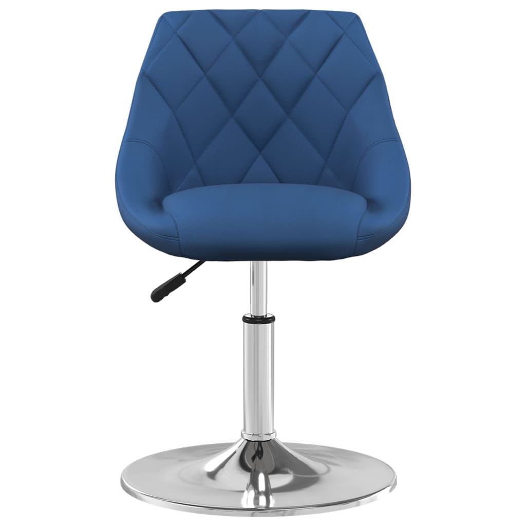 Sedie da Pranzo Girevoli 6 pz Blu in Velluto | homemem39