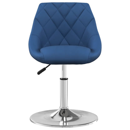 Sedie da Pranzo Girevoli 6 pz Blu in Velluto | homemem39