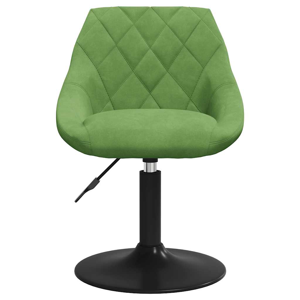 Sedia da Pranzo Verde Chiaro in Velluto | homemem39
