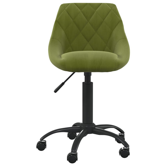 Sedia da Ufficio Verde Chiaro in Velluto | homemem39