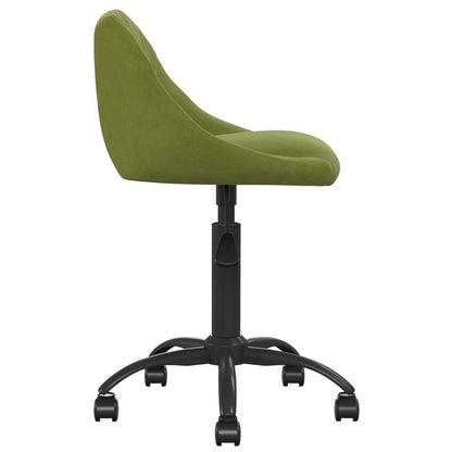 Sedia da Ufficio Verde Chiaro in Velluto | homemem39