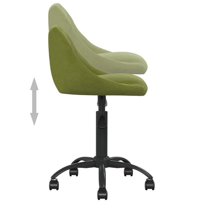 Sedia da Ufficio Verde Chiaro in Velluto | homemem39