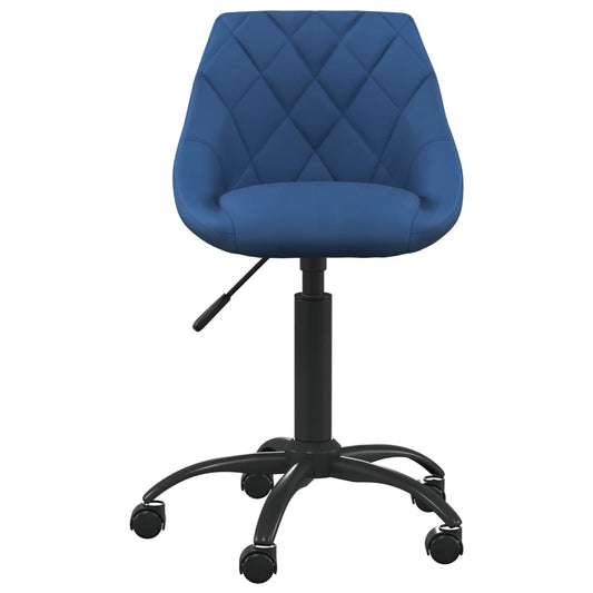 Sedia da Ufficio Blu in Velluto - homemem39