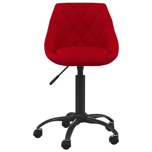 Sedia da Ufficio Rosso Vino in Velluto - homemem39