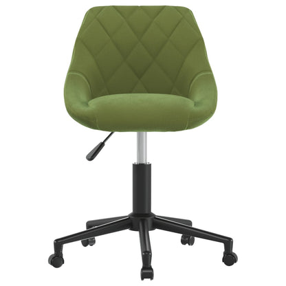Sedia da Pranzo Girevole Verde Chiaro in Velluto | homemem39