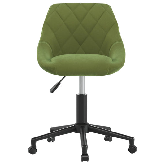 Sedia da Pranzo Girevole Verde Chiaro in Velluto | homemem39