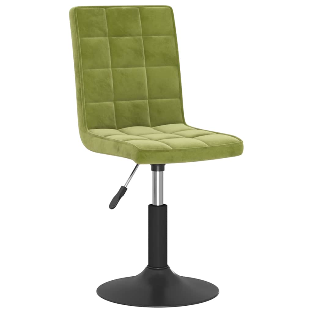 Sedie da Pranzo Girevoli 4 pz Verde Chiaro in Velluto | homemem39