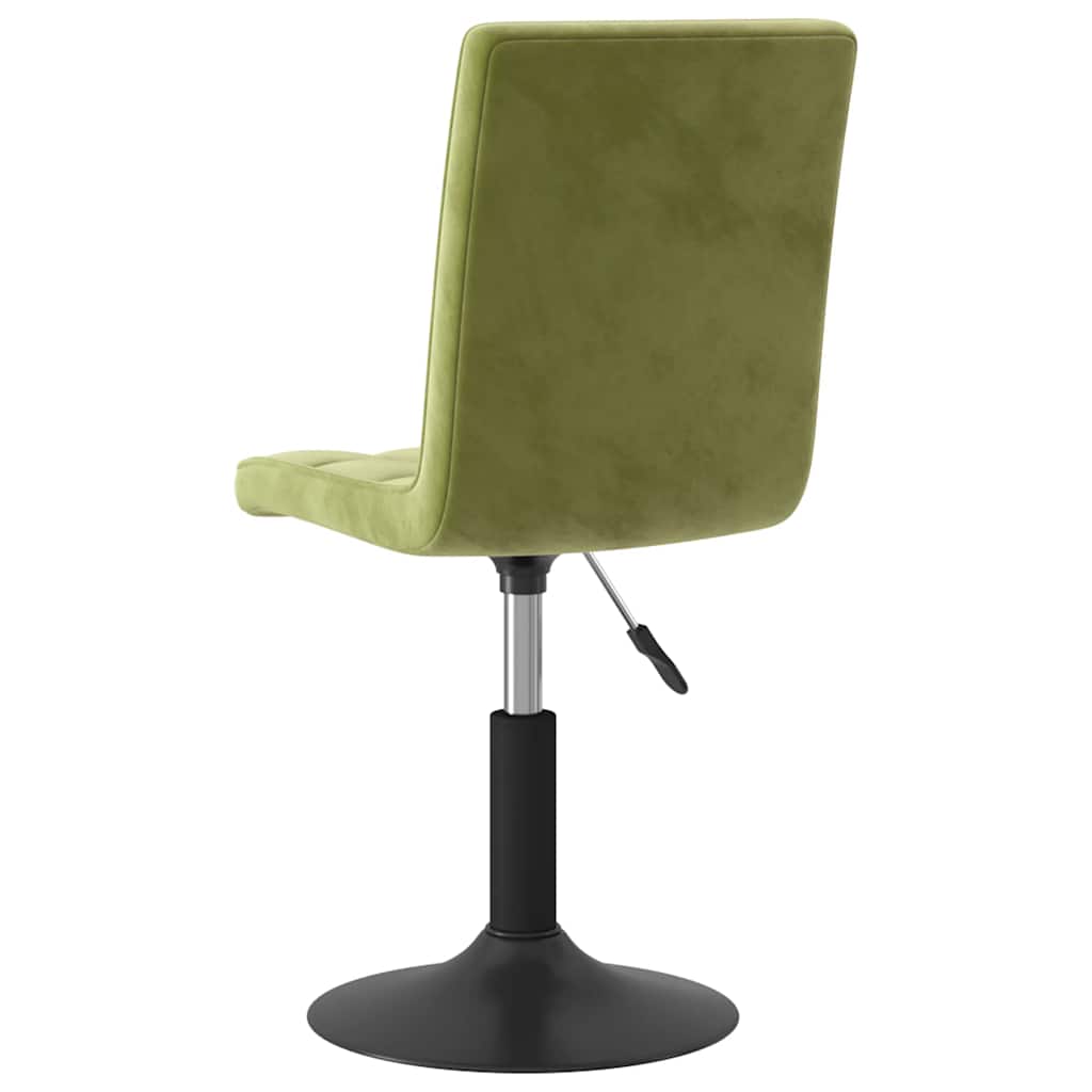 Sedie da Pranzo Girevoli 4 pz Verde Chiaro in Velluto | homemem39