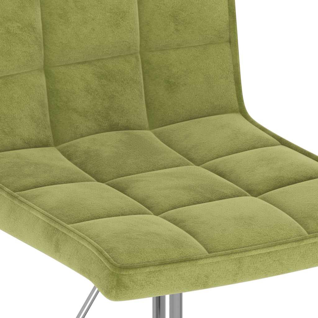 Sedie da Pranzo Girevoli 6 pz Verde Chiaro in Velluto | homemem39