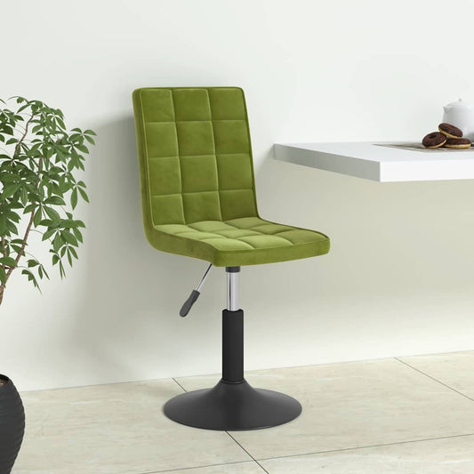 Sedie da Pranzo Girevoli 6 pz Verde Chiaro in Velluto | homemem39