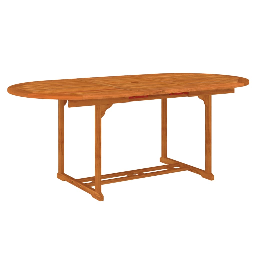 Set da Pranzo per Giardino 7 pz in Legno Massello di Eucalipto - homemem39