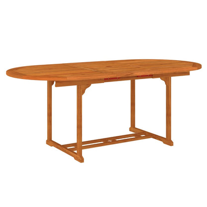 Set da Pranzo per Giardino 7 pz in Legno Massello di Eucalipto - homemem39