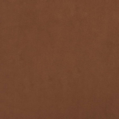 Sgabello Rotondo con Contenitore Marrone in Velluto 31 x 37 cm - homemem39