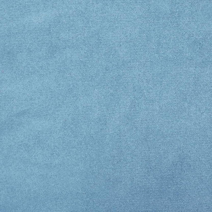 Sgabello Rotondo con Contenitore Azzurro in Velluto 31 x 37 cm