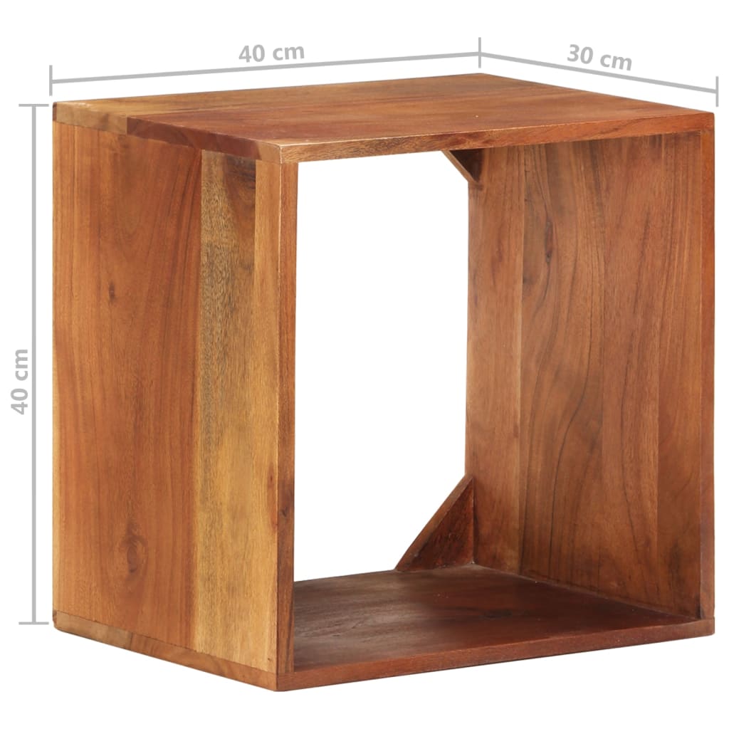 Mensola 40x30x40 cm in Legno Massello di Acacia | homemem39