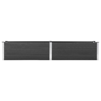 Fioriera Rialzata da Giardino 200x50x54 cm in WPC Grigio - homemem39