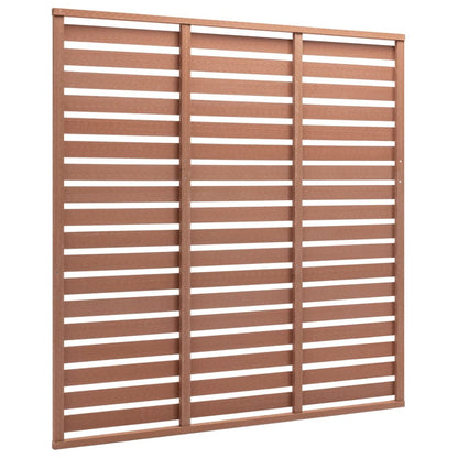 Pannello di Recinzione in WPC 180x180 cm Marrone | homemem39
