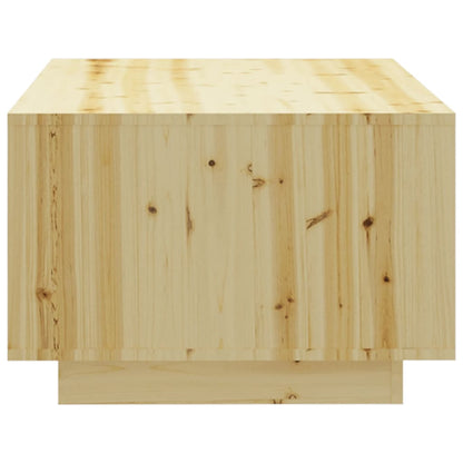 Tavolino da Salotto 110x50x33,5 cm in Legno Massello di Abete