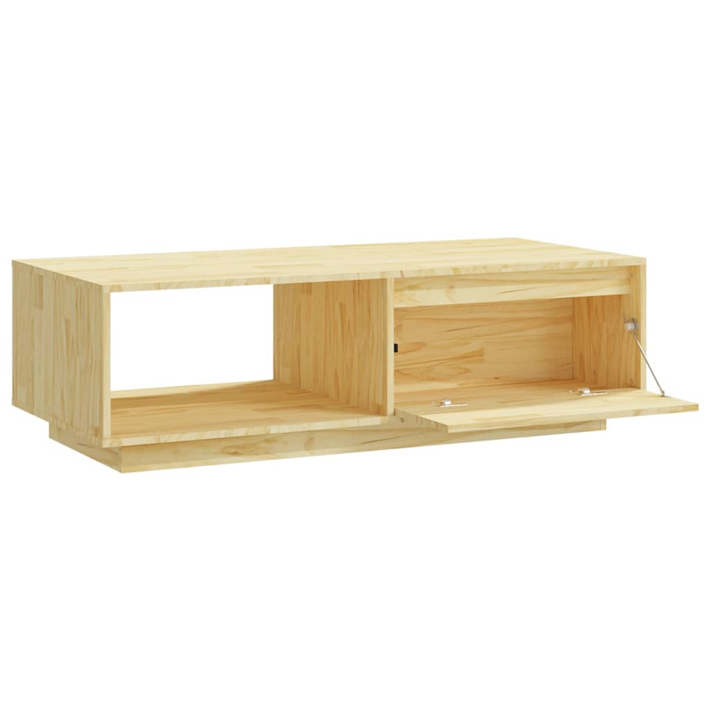 Tavolino da Salotto 110x50x33,5 cm in Legno Massello di Pino | homemem39