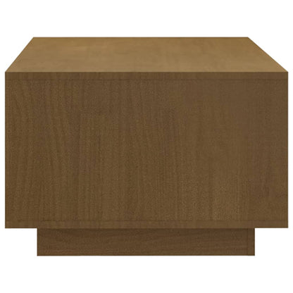 Tavolino Marrone ambra 110x50x33,5 cm in Legno Massello di Pino | homemem39