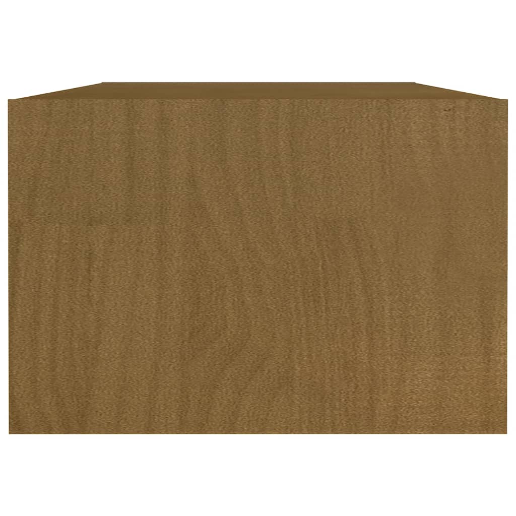 Tavolino da Salotto ambra 110x50x34 cm Legno Massello di Pino | homemem39