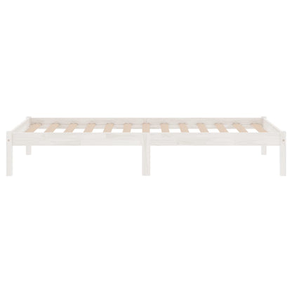 Giroletto Bianco in Legno Massello 75x190 cm Small Single - homemem39