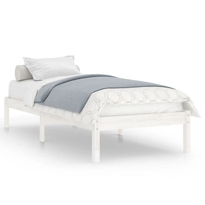 Giroletto Bianco in Legno Massello 90x190 cm Single | homemem39