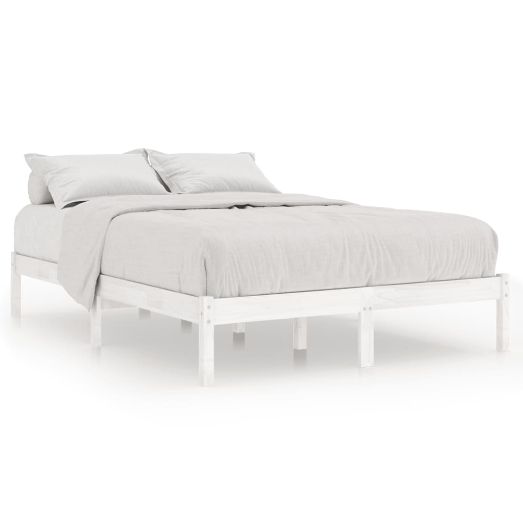 Giroletto Bianco in Legno Massello di Pino 140x190 cm | homemem39