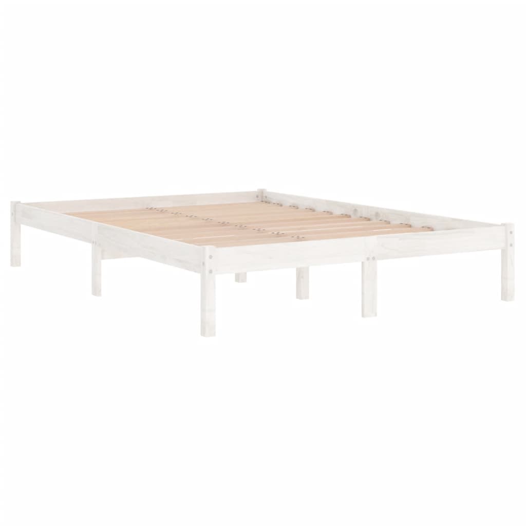 Giroletto Bianco in Legno Massello di Pino 140x190 cm | homemem39