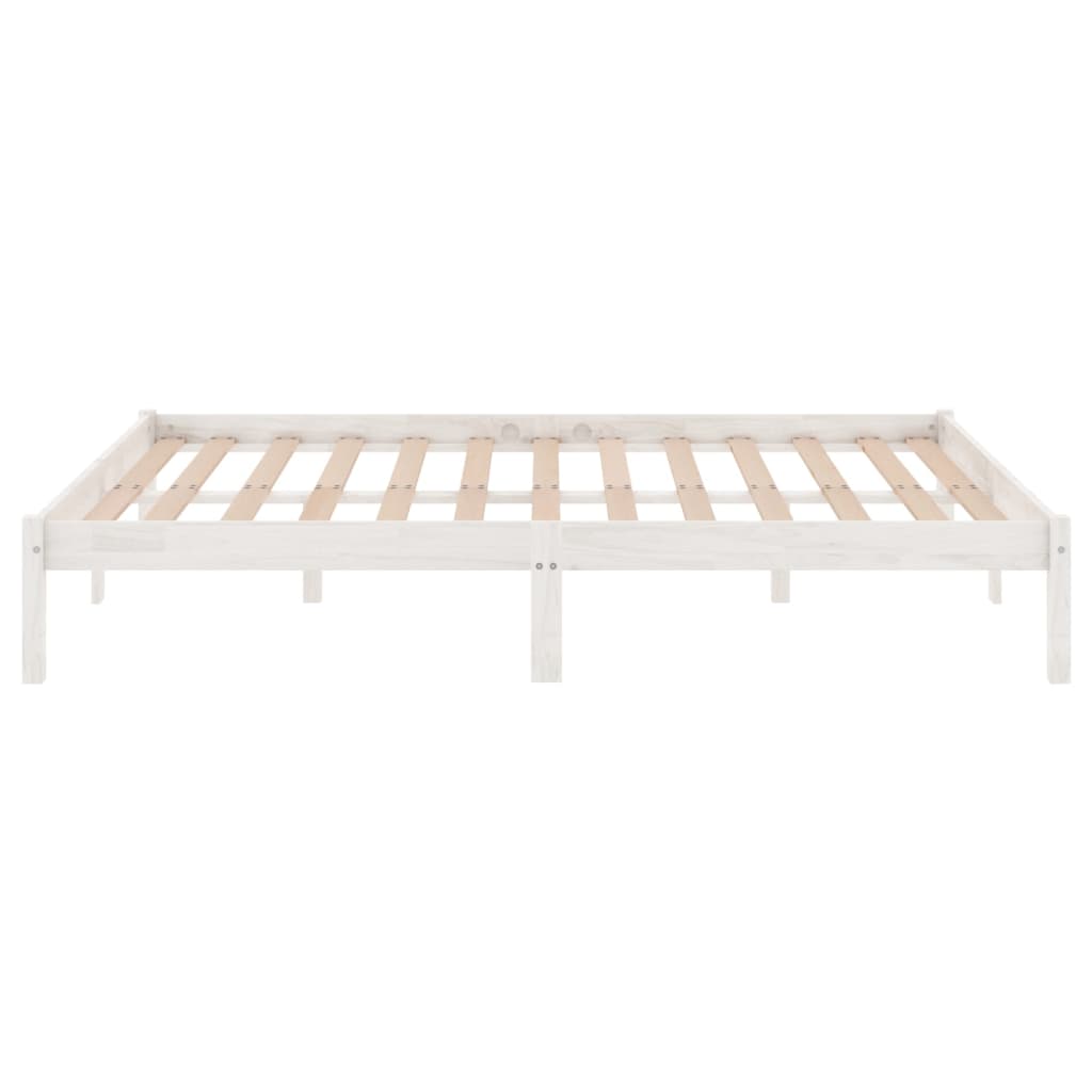 Giroletto Bianco in Legno Massello di Pino 140x190 cm | homemem39