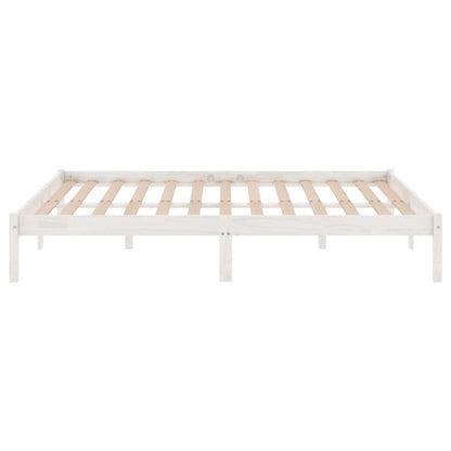 Giroletto Bianco in Legno Massello di Pino 140x190 cm | homemem39
