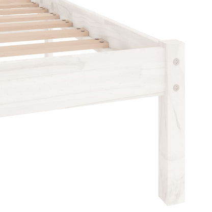 Giroletto Bianco in Legno Massello di Pino 140x190 cm | homemem39