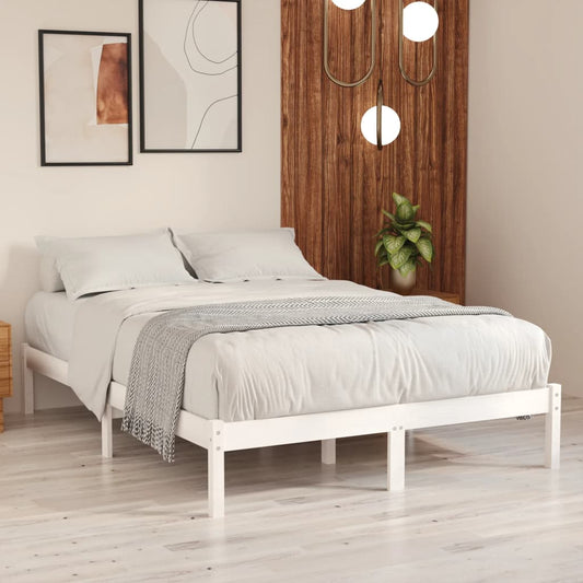 Giroletto Bianco in Legno Massello di Pino 140x190 cm | homemem39