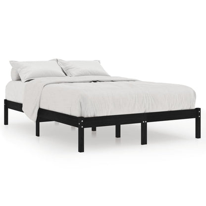 Giroletto Nero in Legno Massello 150x200 cm King Size | homemem39
