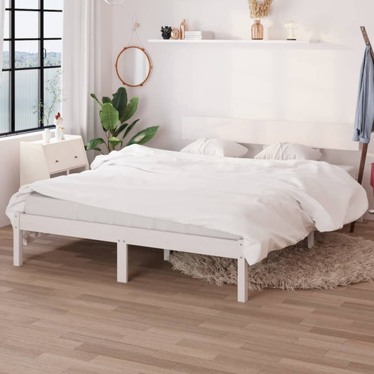 Giroletto Bianco in Legno Massello 120x190 cm Small Double | homemem39