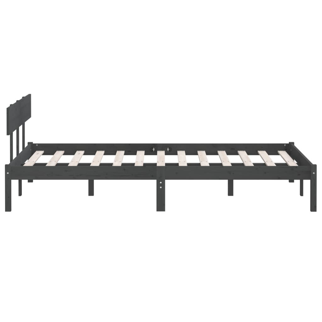 Giroletto Grigio in Legno Massello di Pino 140x190 cm | homemem39