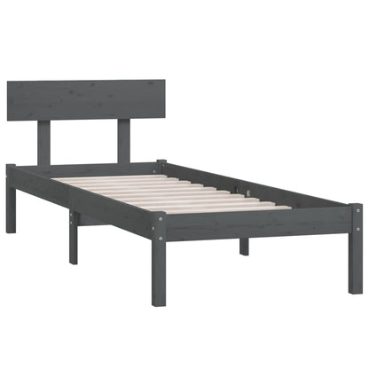 Giroletto Grigio in Legno Massello di Pino 100x200 cm | homemem39